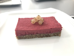 Alimentation vivante dessert framboise
