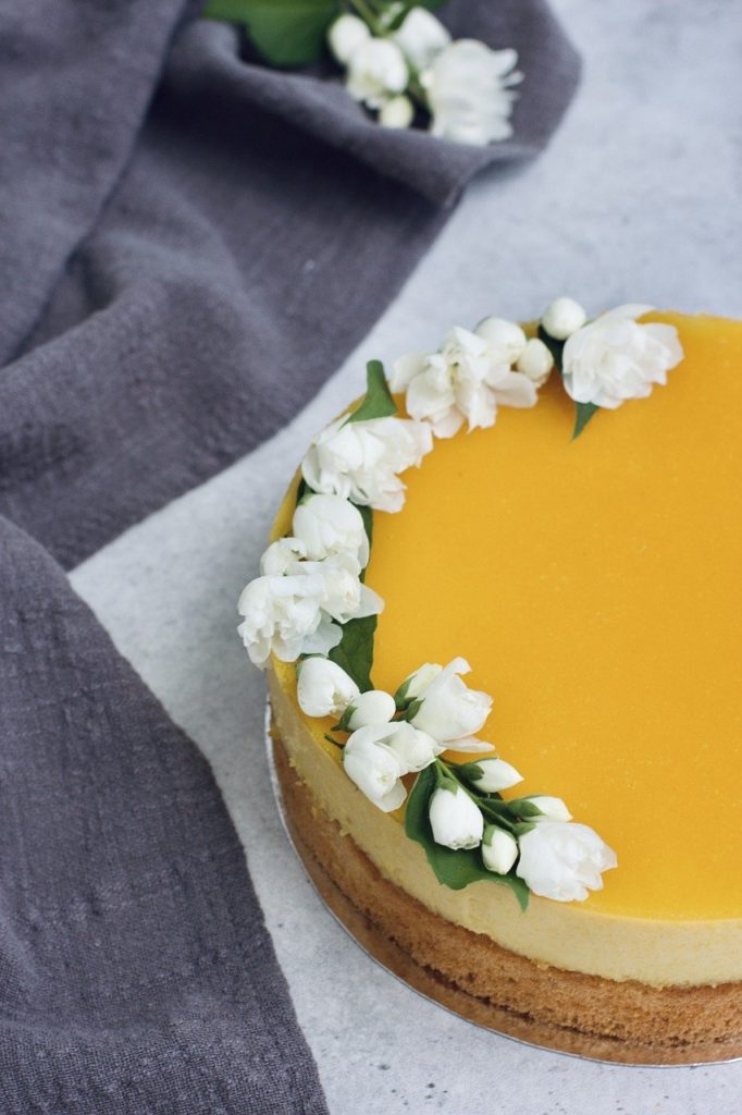 cake, flowers, dessert