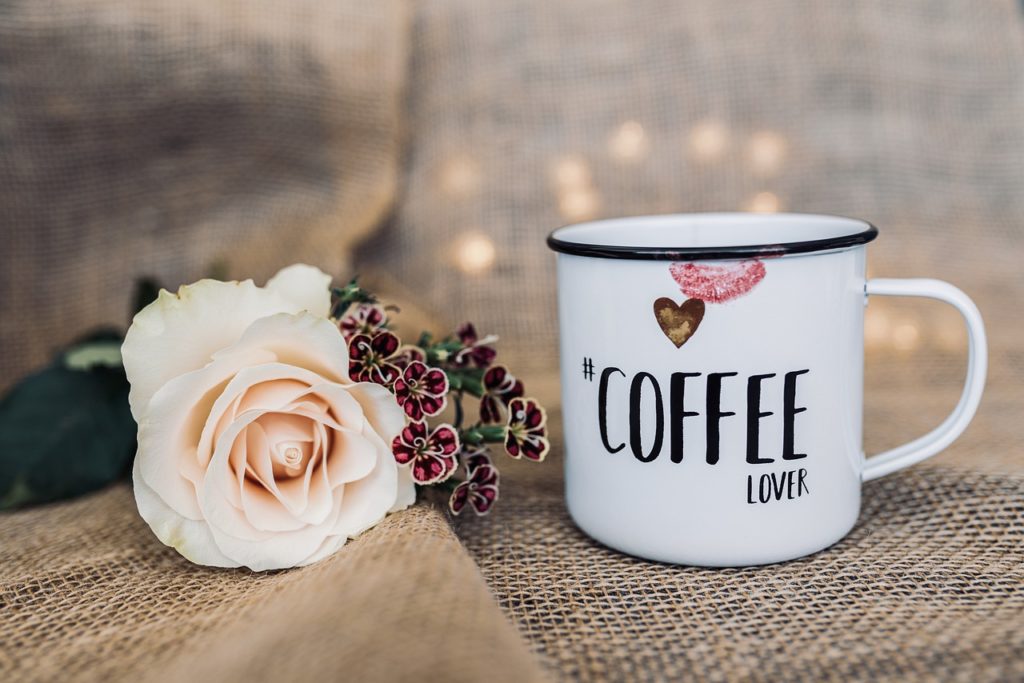coffee, flowers, cup