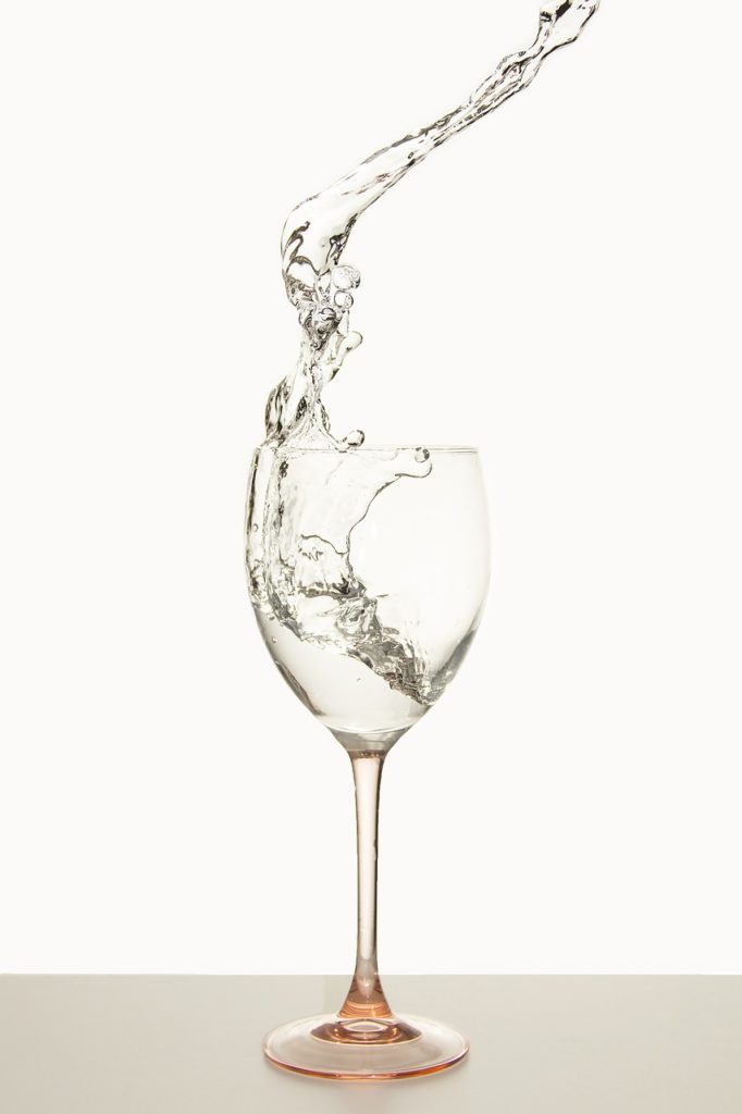 water, glass, water splashes